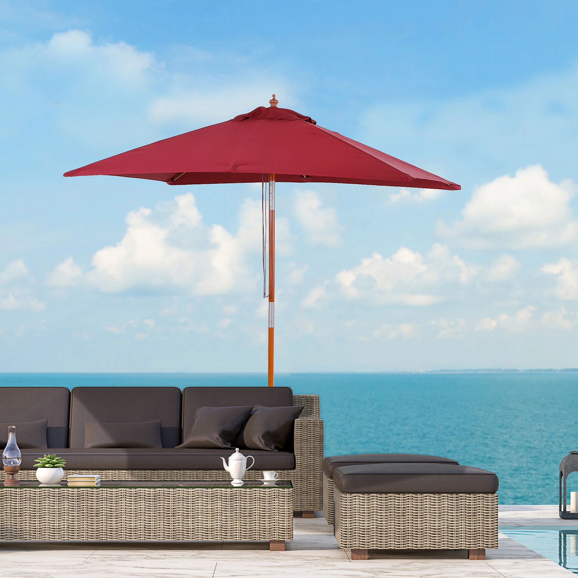 Compact Wall Mounted Umbrella Holder, Rust-Resistant Steel Design with Drainage Tray view 2