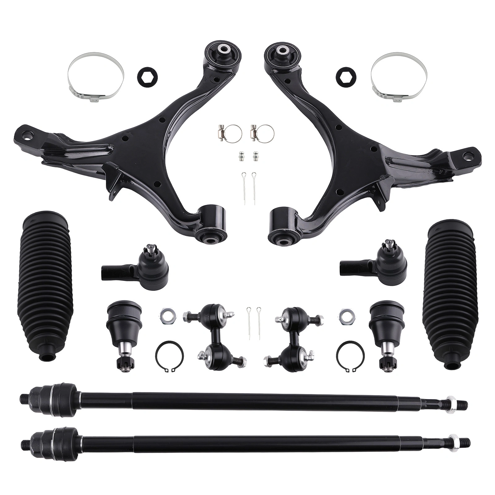 12x Front Suspension Lower Control Arms Tie Rods Kit fit for Honda CR-V 2002-2004 view 5
