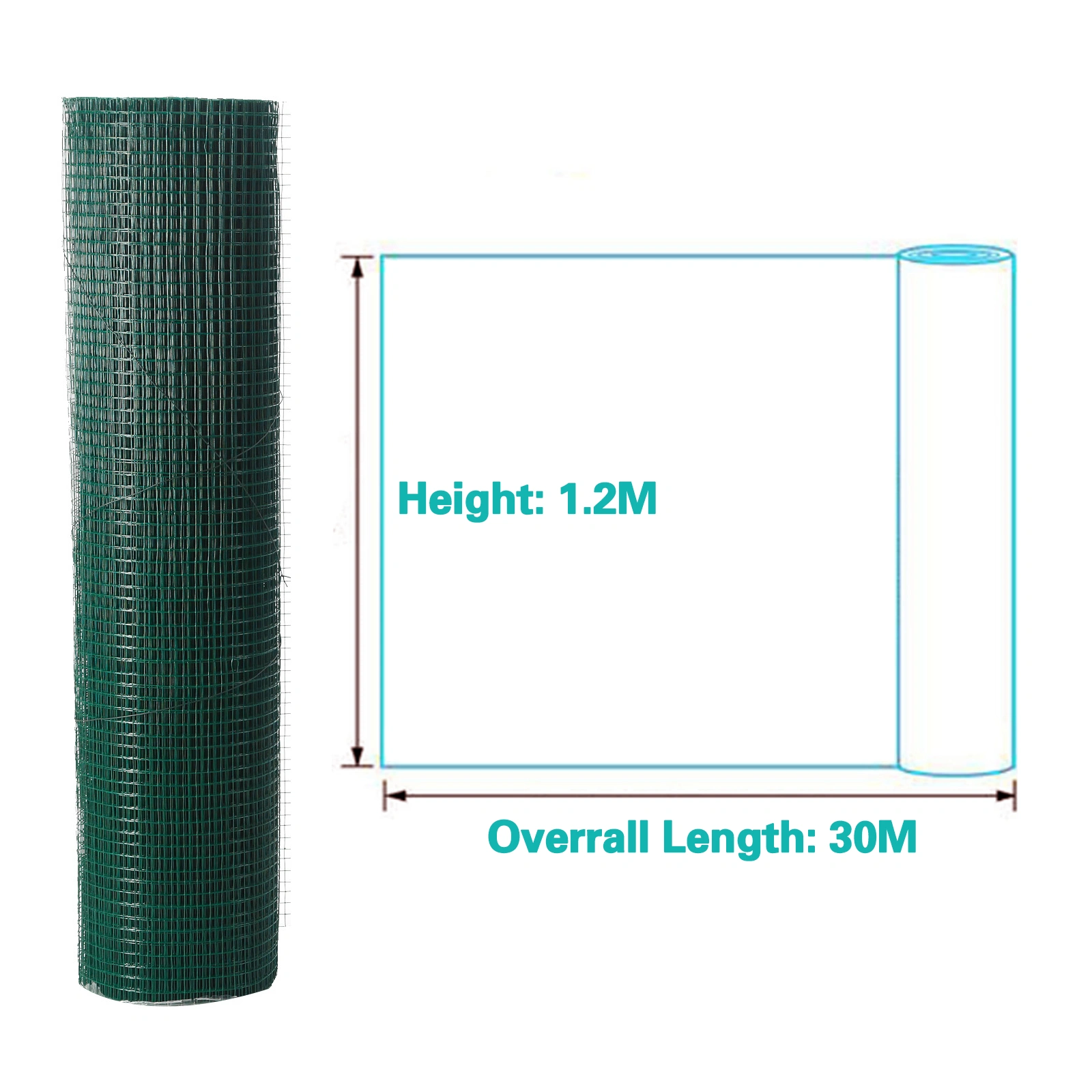 Galvanized Wire Mesh 18 Gauge, 4x50ft Roll, 1/2 Inch Hexagonal Chicken Wire, Heavy Duty Hardware Cloth for Garden, Pet Pen, Fencing & DIY Projects