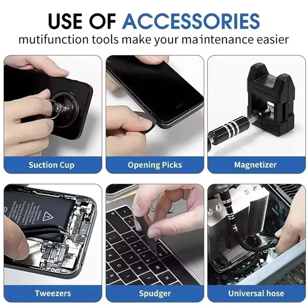 115-in-1 Mini Magnetic Precision Screwdriver Set, suitable for repairing computers, mobile phones, and electronic products. view 16