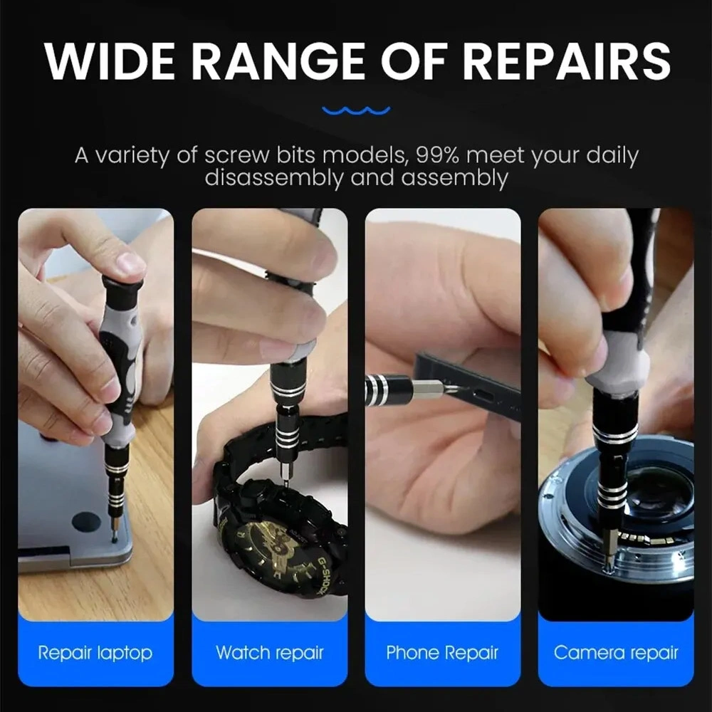 115-in-1 Mini Magnetic Precision Screwdriver Set, suitable for repairing computers, mobile phones, and electronic products. view 9