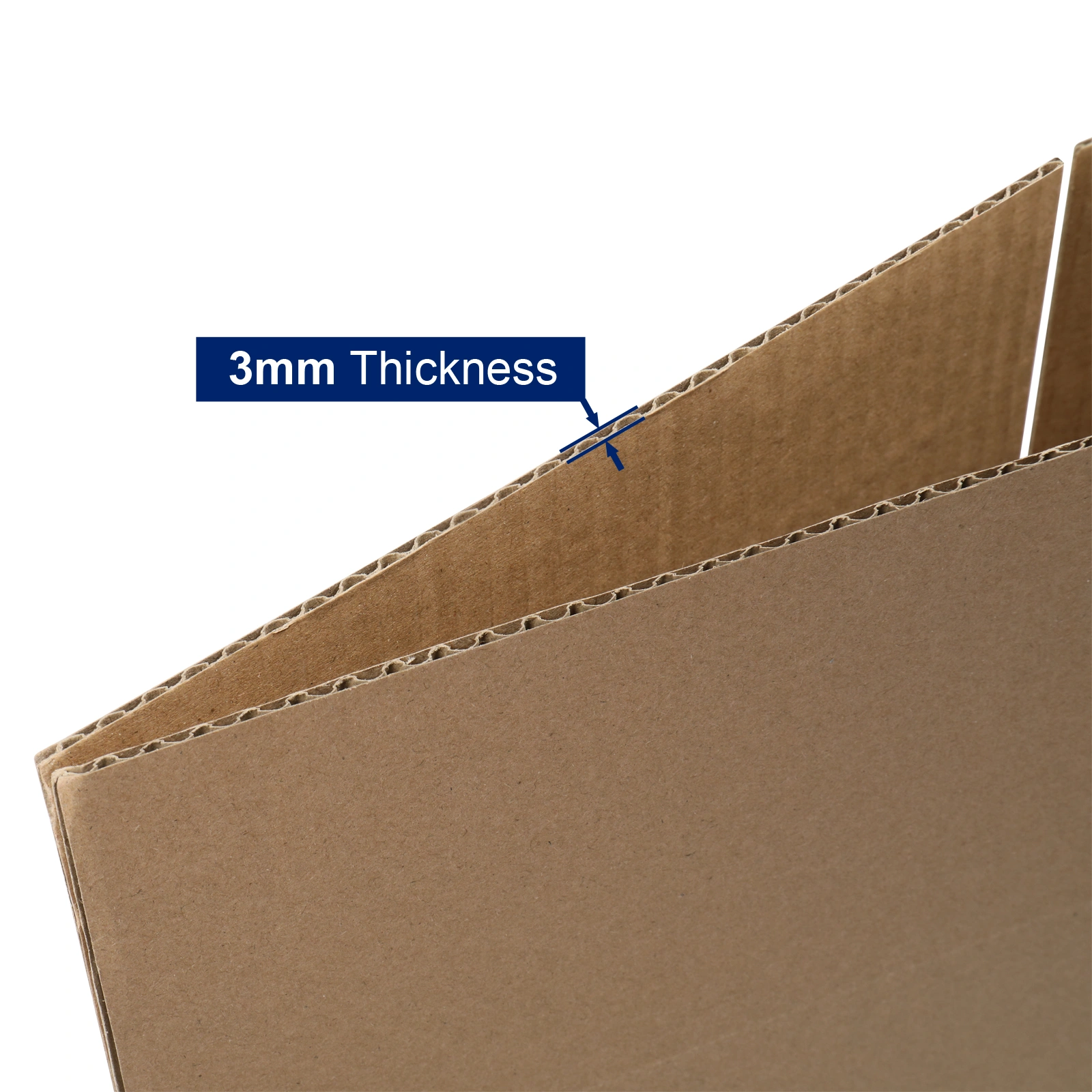 50pcs Kraft Corrugated Cardboard Boxes 12x10x8 Inch 30.5x25.4x20.3cm 3mm Thick view 4