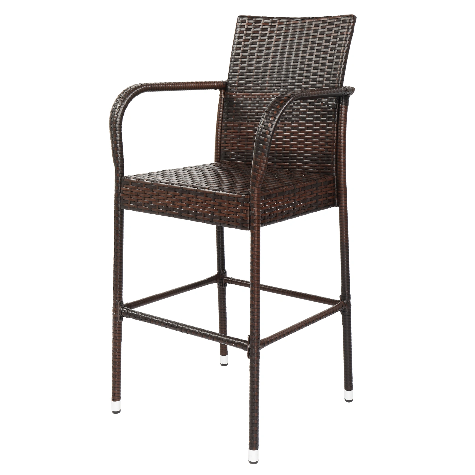 2pcs High Bar Chair Brown Gradient view 15