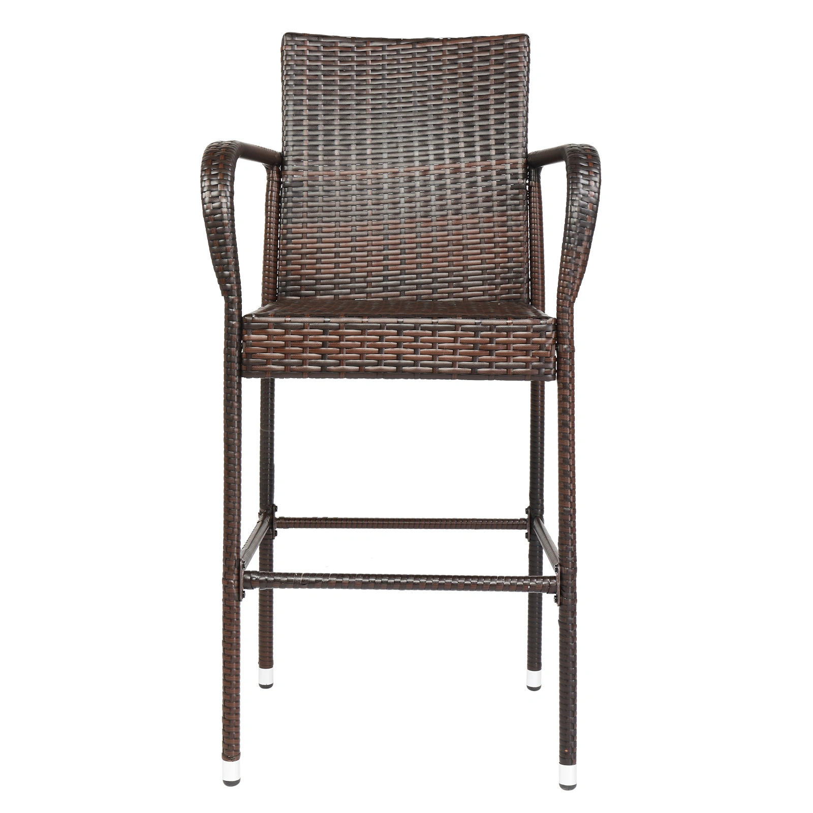 2pcs High Bar Chair Brown Gradient view 17