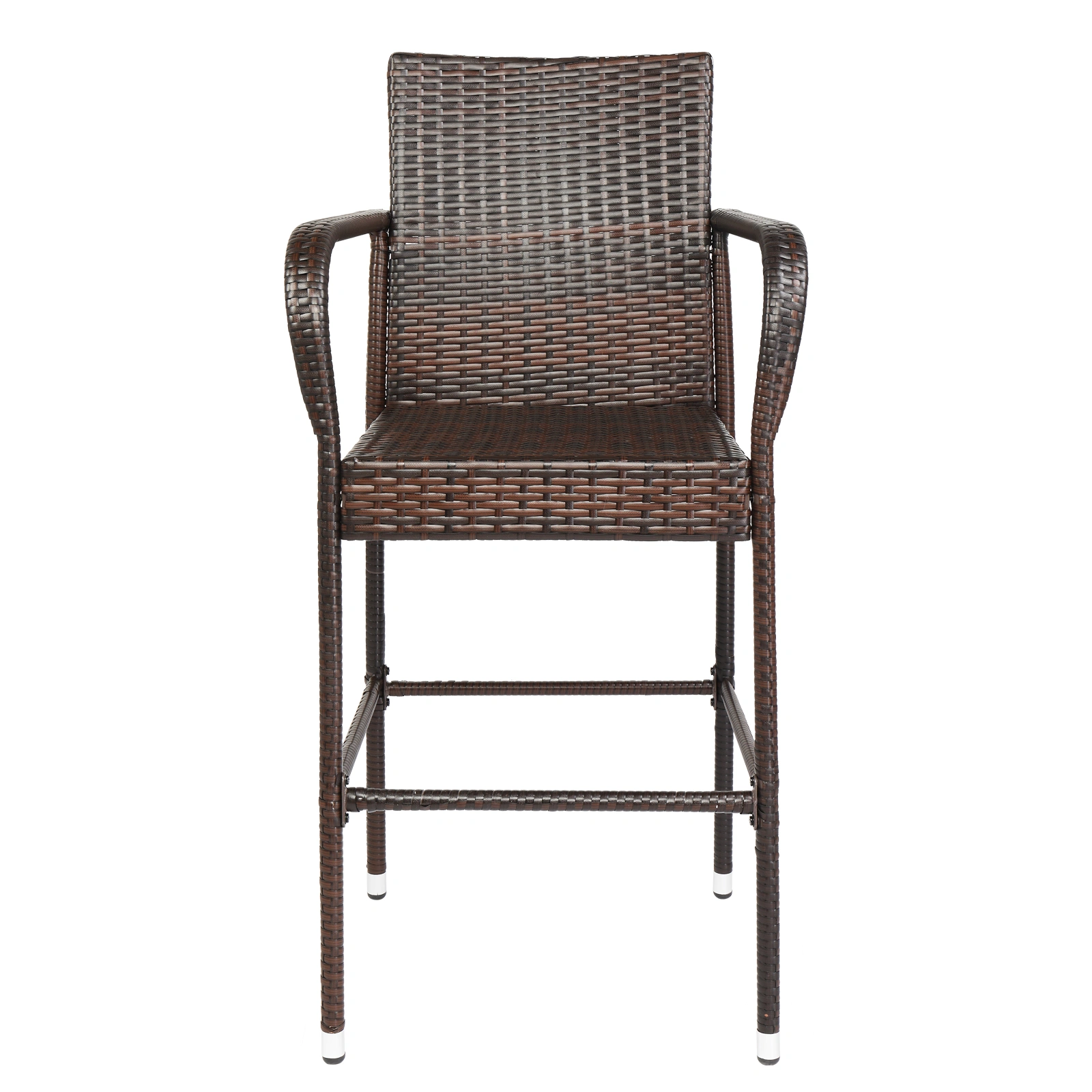 2pcs High Bar Chair Brown Gradient view 21