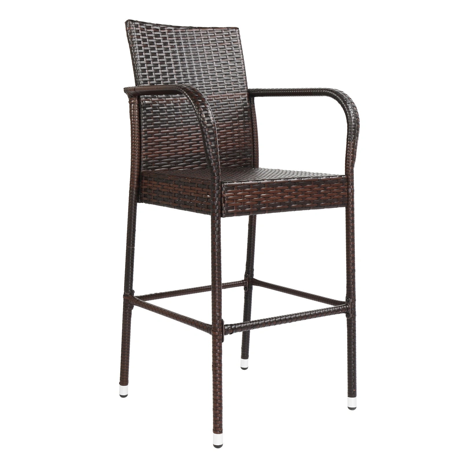 2pcs High Bar Chair Brown Gradient view 29