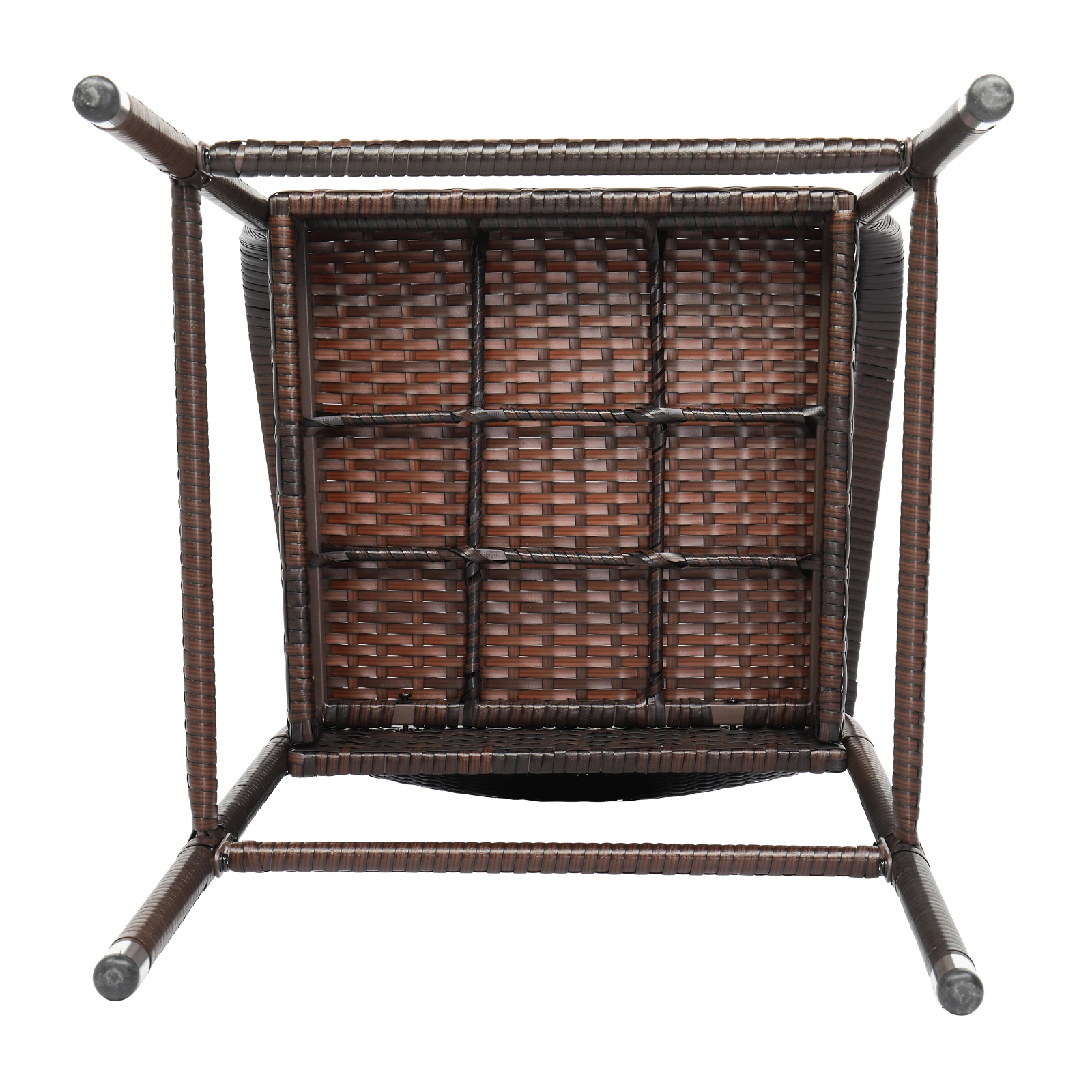 2pcs High Bar Chair Brown Gradient view 32