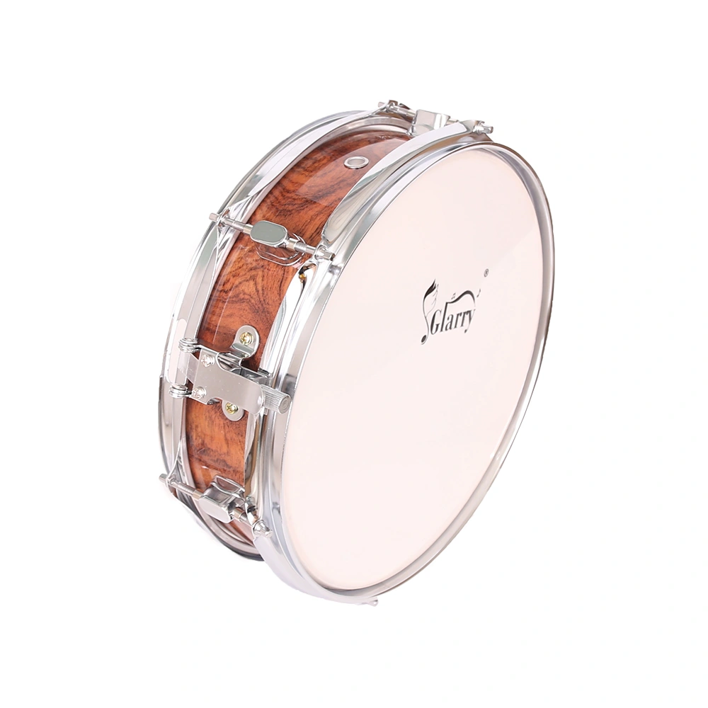 13 x 3.5" Snare Drum Poplar Wood Drum Percussion Set Tiger Stripes view 9
