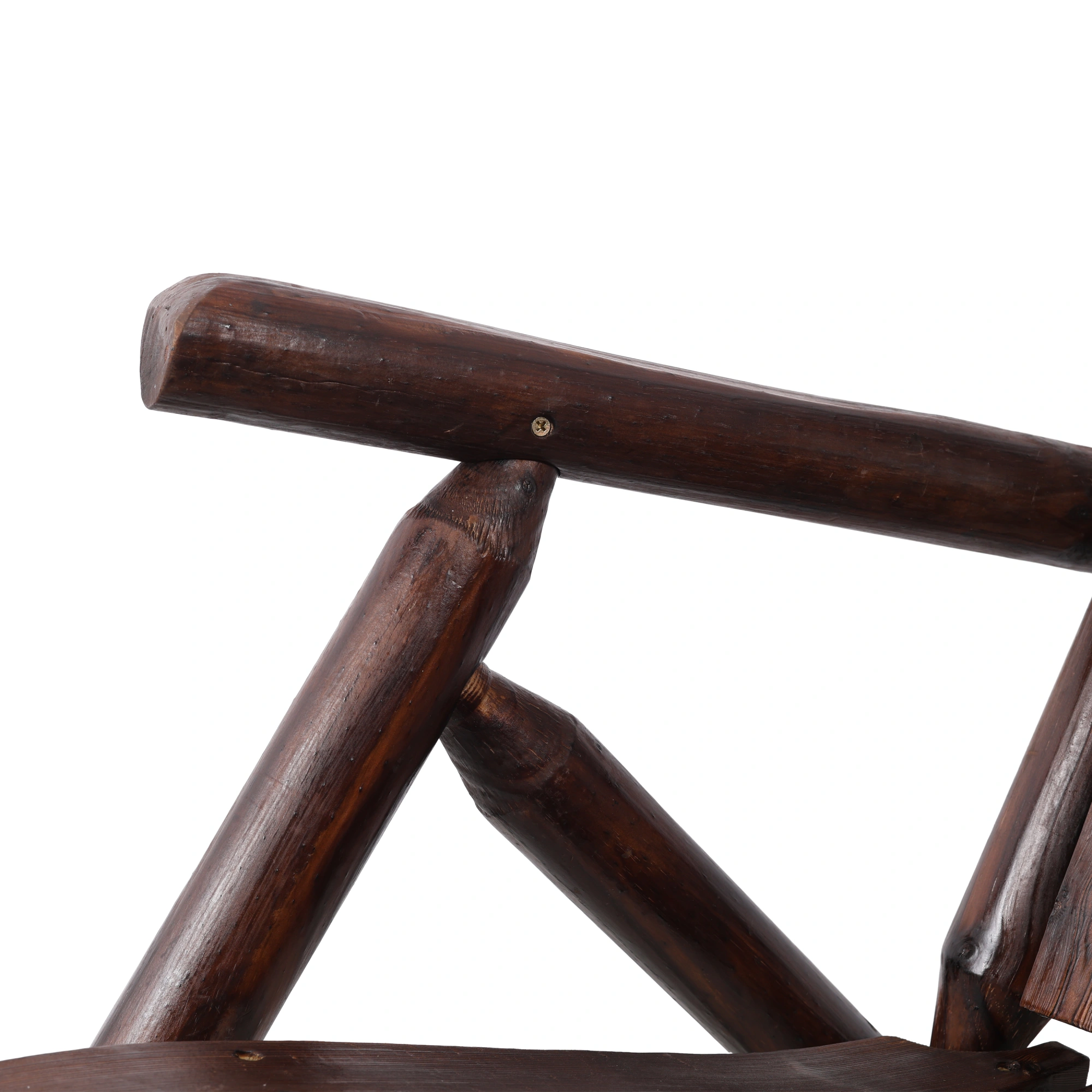 Solid Fir Wood Porch Rocker Chair - Outdoor Garden Patio Rocking Chair, Brown, Heavy Duty view 12