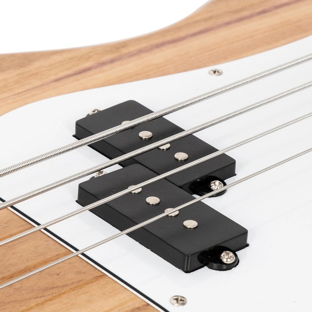 Fretless Electric Bass Guitar Full Size 4 String for experienced Bass Players Cord Wrench Tool Burlywood view 14
