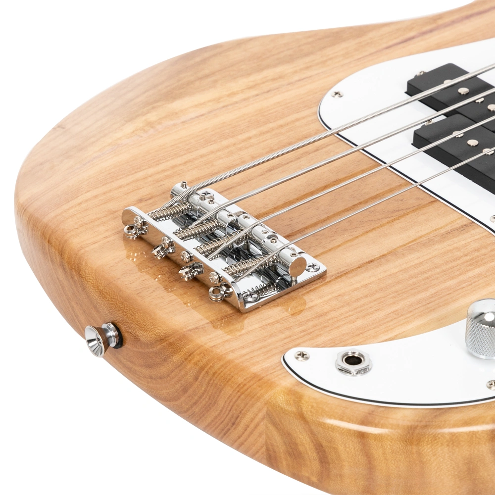 Fretless Electric Bass Guitar Full Size 4 String for experienced Bass Players Cord Wrench Tool Burlywood view 16