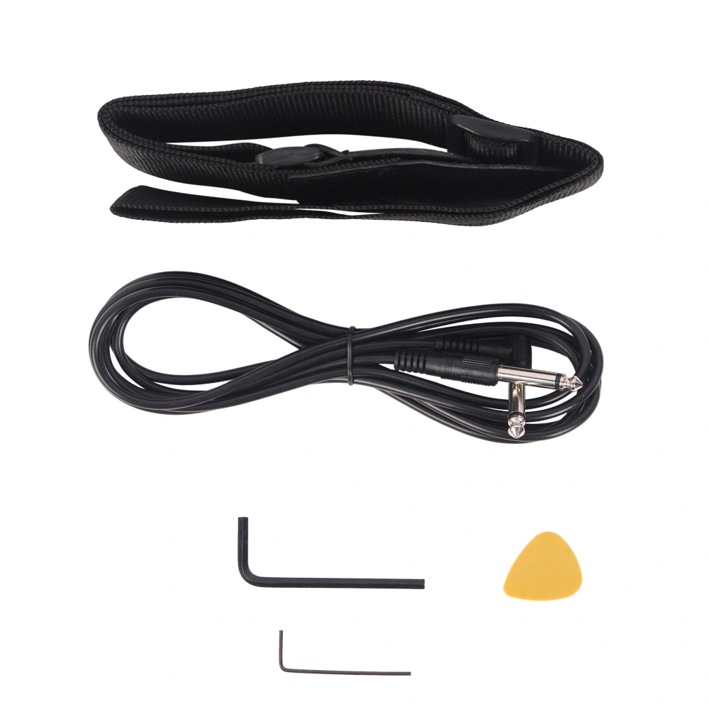 Fretless Electric Bass Guitar Full Size 4 String for experienced Bass Players Cord Wrench Tool Burlywood view 23