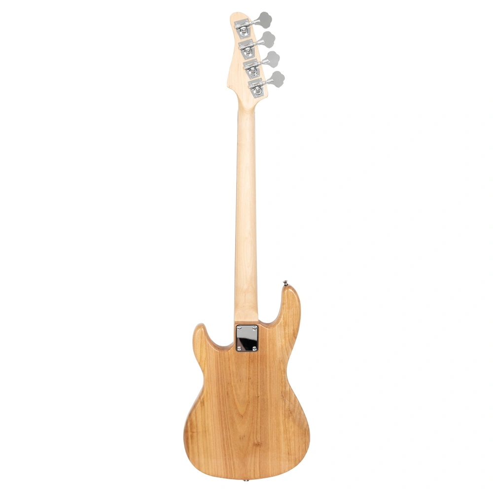 Fretless Electric Bass Guitar Full Size 4 String for experienced Bass Players Cord Wrench Tool Burlywood view 6