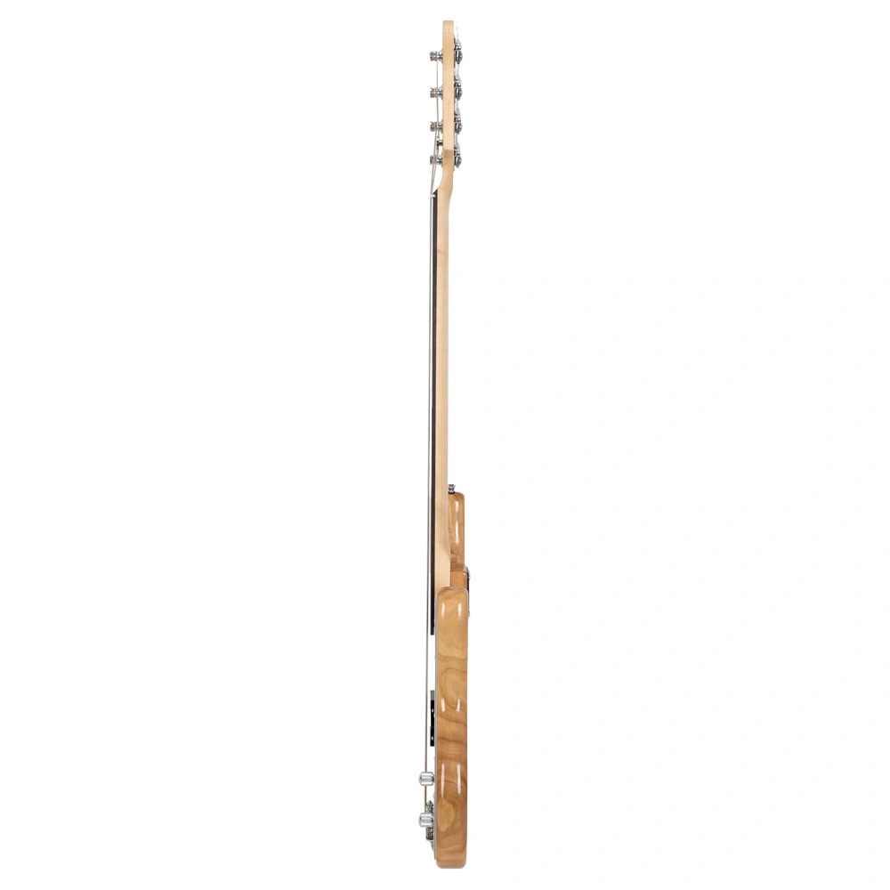 Fretless Electric Bass Guitar Full Size 4 String for experienced Bass Players Cord Wrench Tool Burlywood view 9
