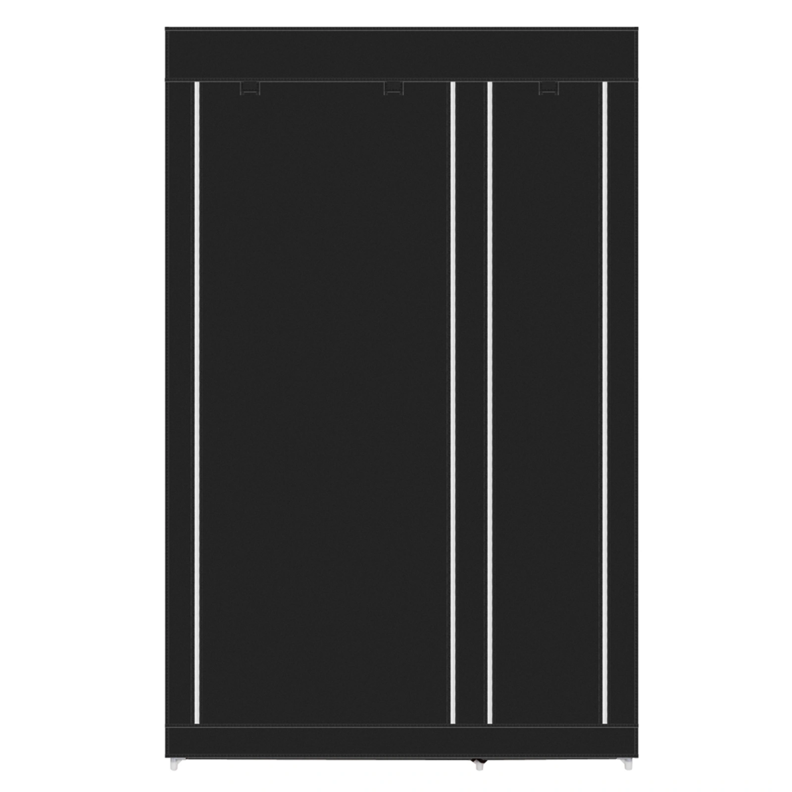 67" Portable Wardrobe Closet w/Non-Woven Fabric & Hanging Rod Easy Assemble Black view 13