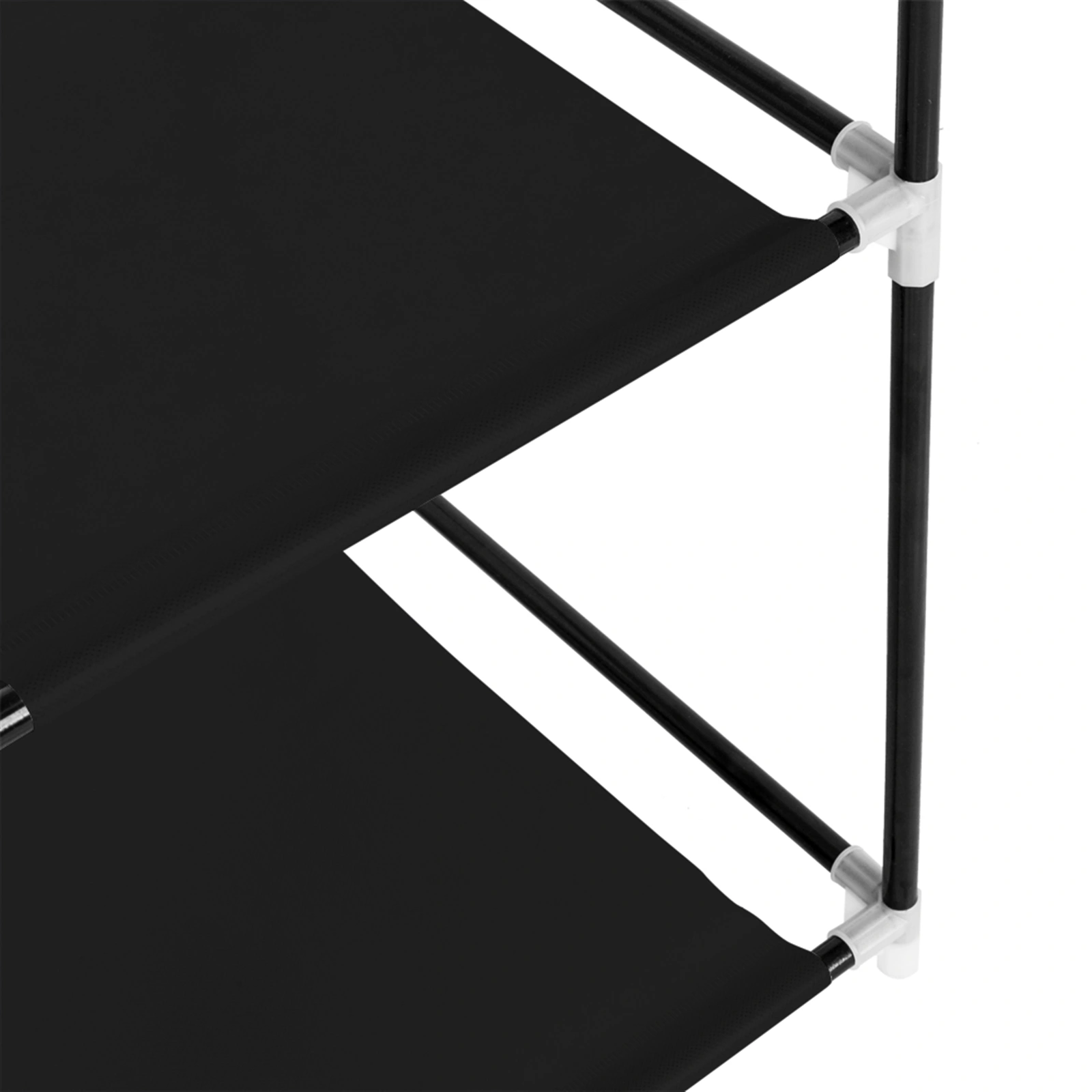 67" Portable Wardrobe Closet w/Non-Woven Fabric & Hanging Rod Easy Assemble Black view 14