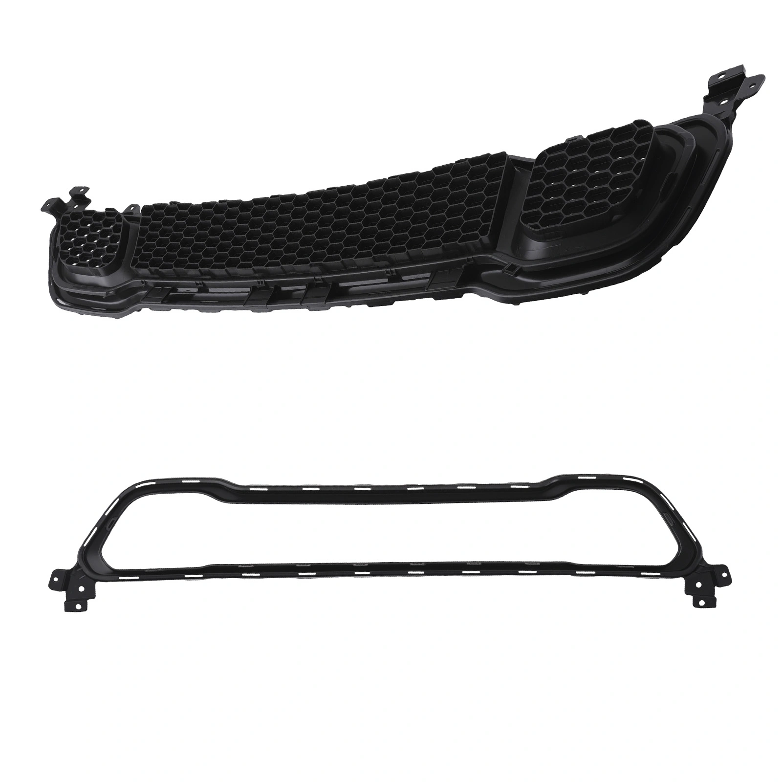 Front bumper Lower Grille + Molding Trim fit for Jeep Cherokee 2014-18 68210024AC view 6