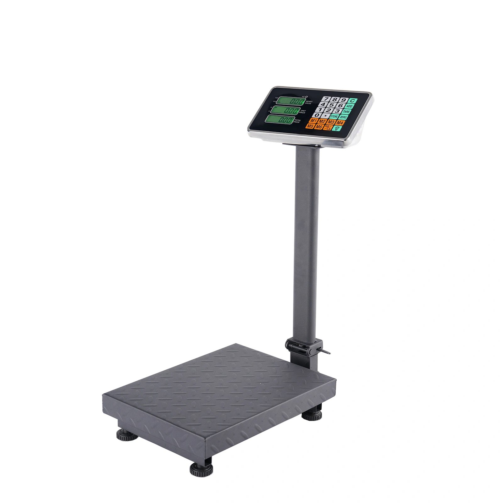 100KG/220lbs Digital Floor Scale LCD Personal Postal Platform 30x40 Black UK Plug