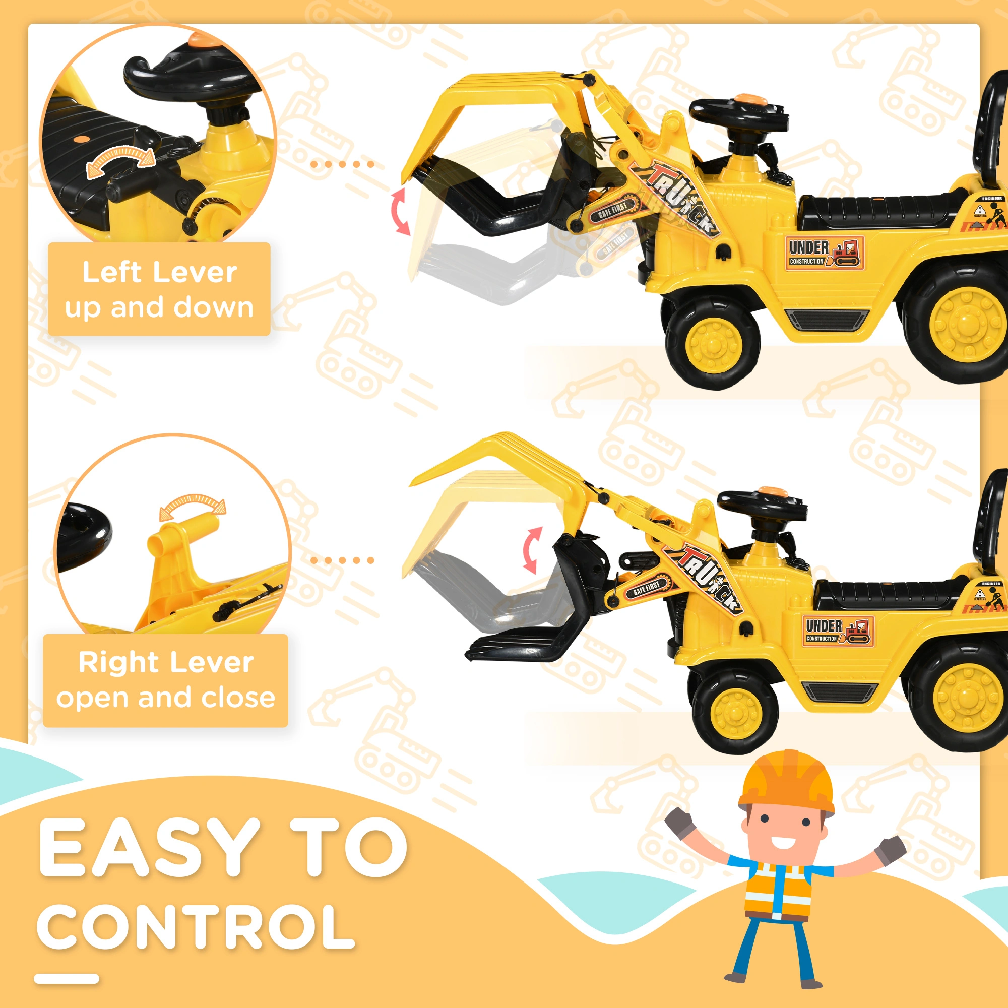 Kids Electric Ride-On Car for Toddlers & Children, Battery-Powered Toy Vehicle, Ages 3-5 view 3