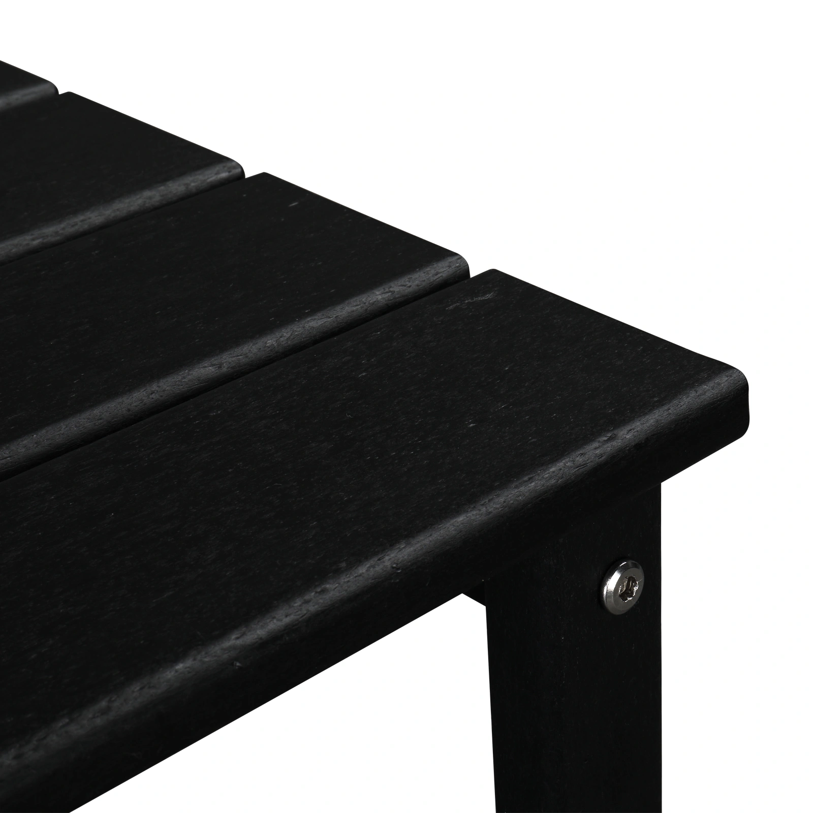 36*36*47cm Single Layer Square HDPE Side Table Black view 13