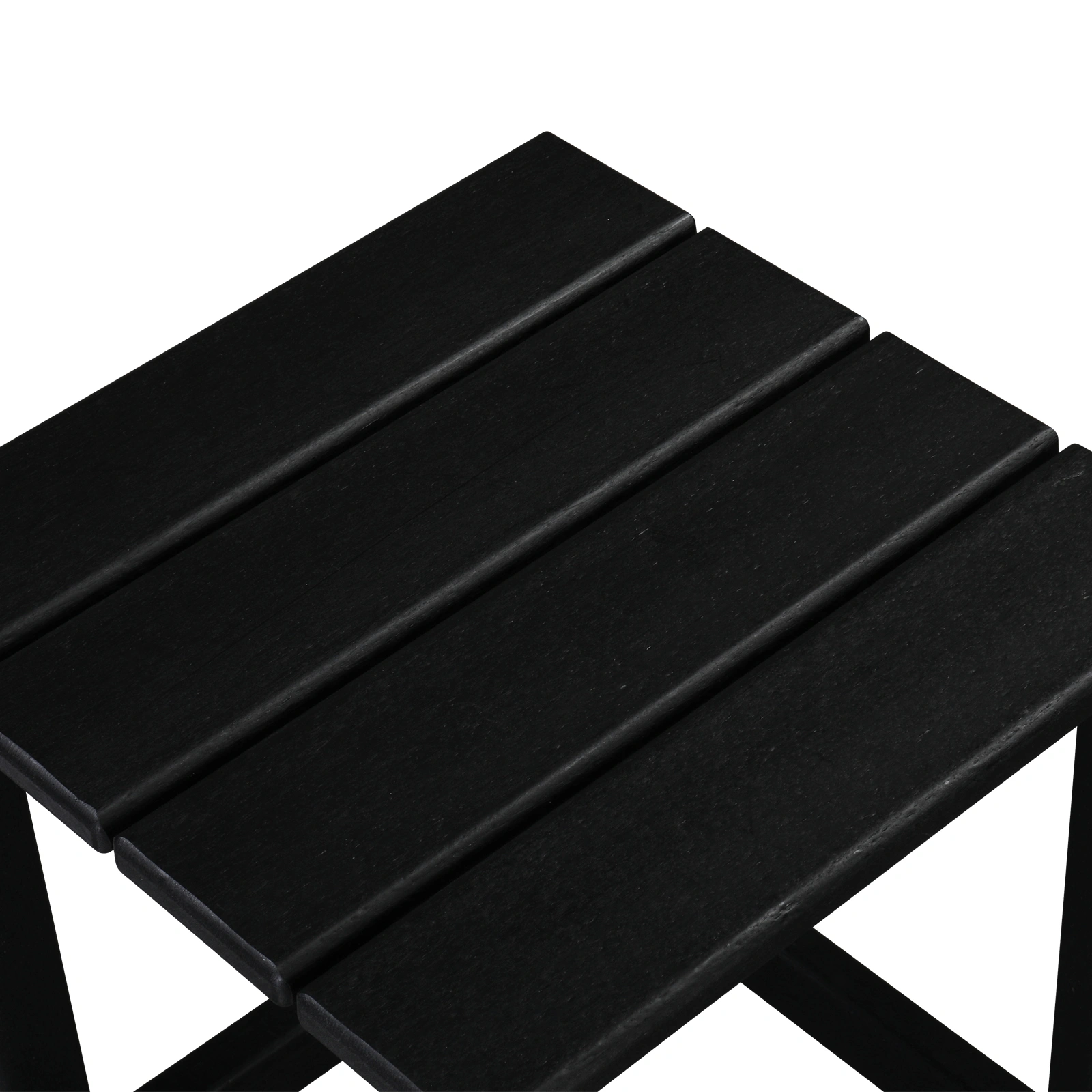 36*36*47cm Single Layer Square HDPE Side Table Black view 14