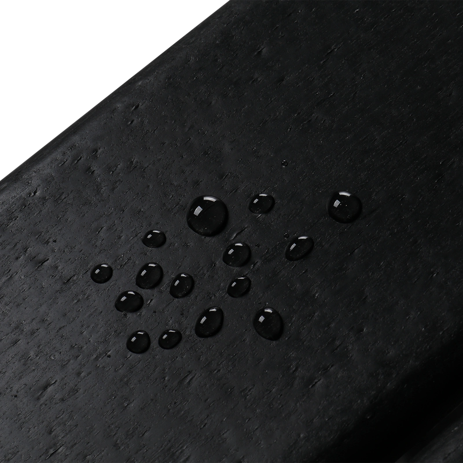 36*36*47cm Single Layer Square HDPE Side Table Black view 16