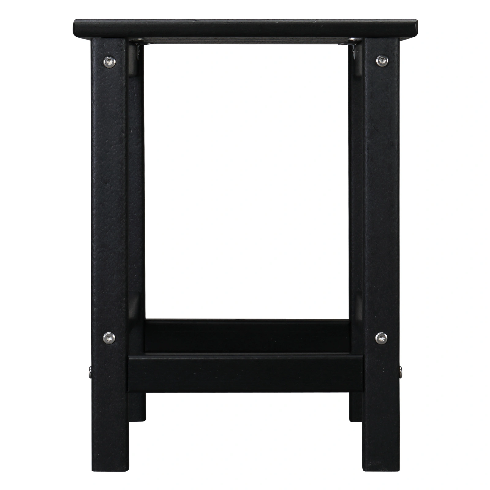 36*36*47cm Single Layer Square HDPE Side Table Black view 2