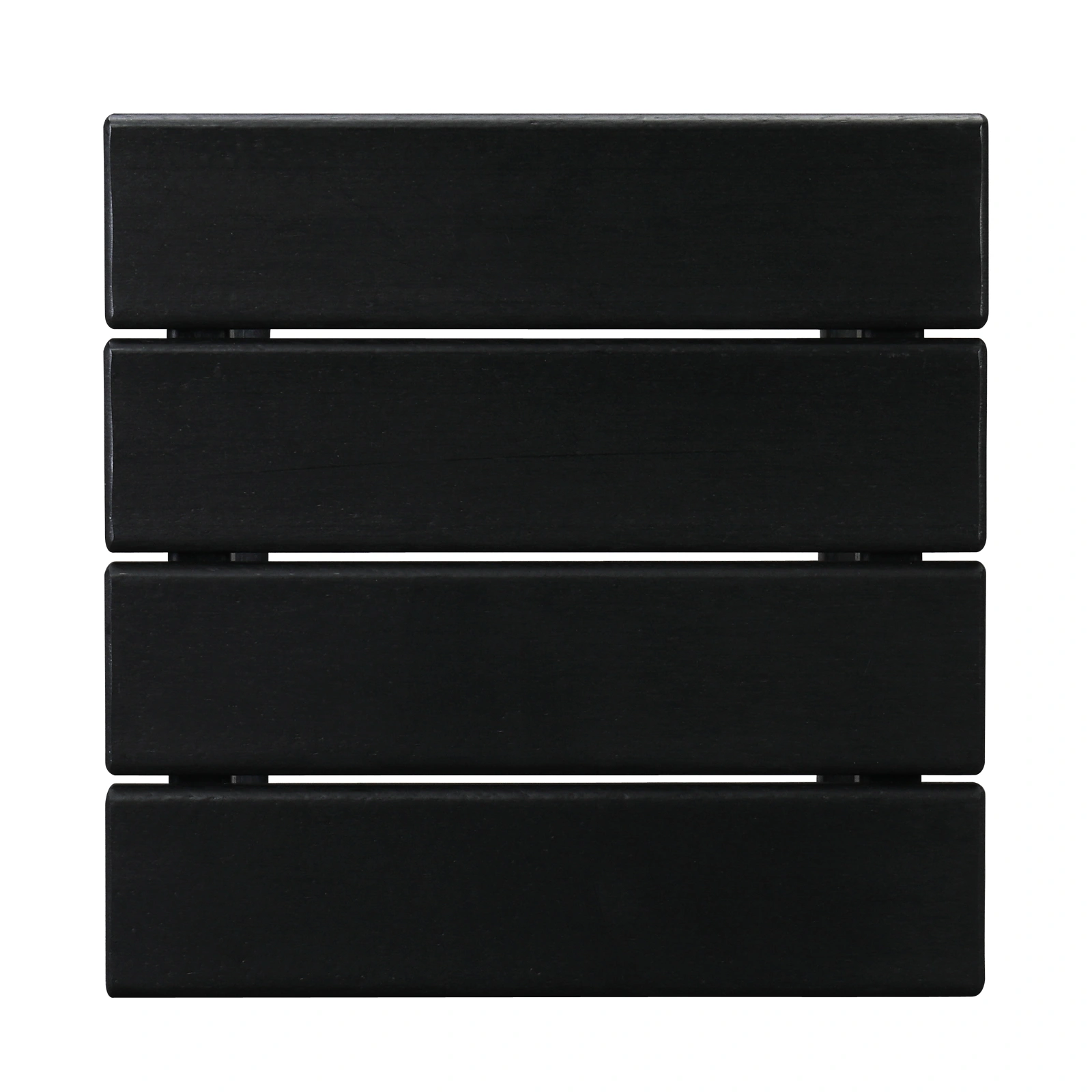 36*36*47cm Single Layer Square HDPE Side Table Black view 3
