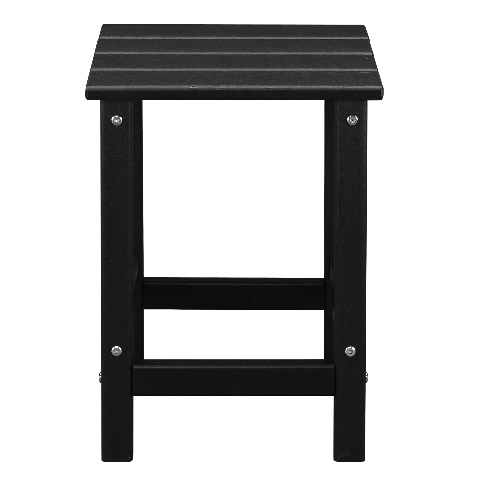 36*36*47cm Single Layer Square HDPE Side Table Black view 5