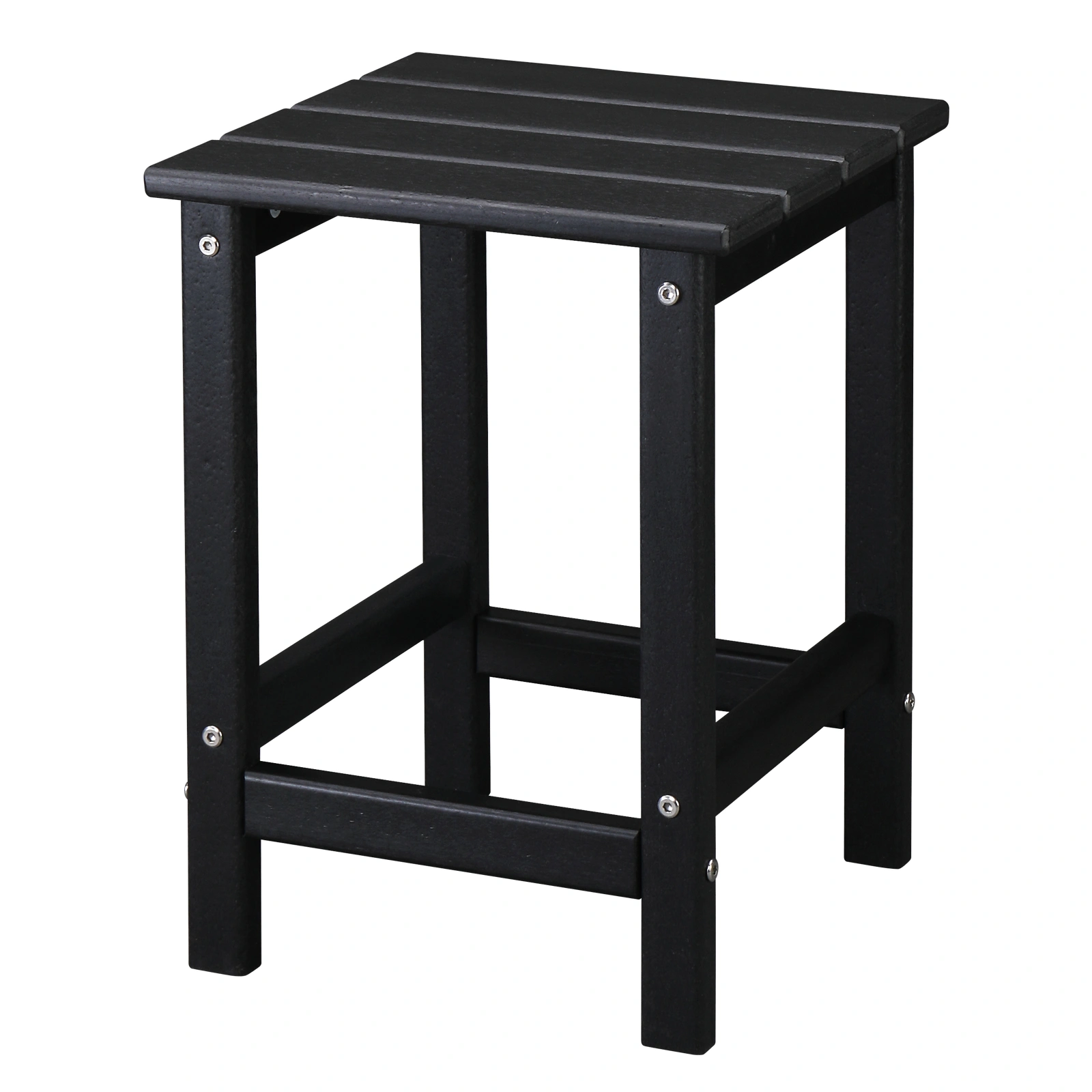 36*36*47cm Single Layer Square HDPE Side Table Black view 7