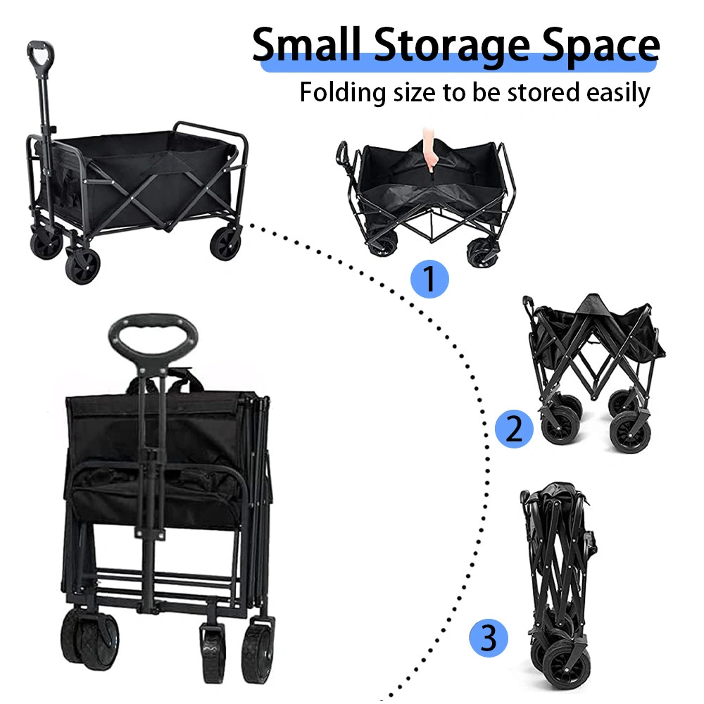 330LB Heavy Duty Folding Trolley Cart Wagon for Garden Beach Camping Festival UK view 4