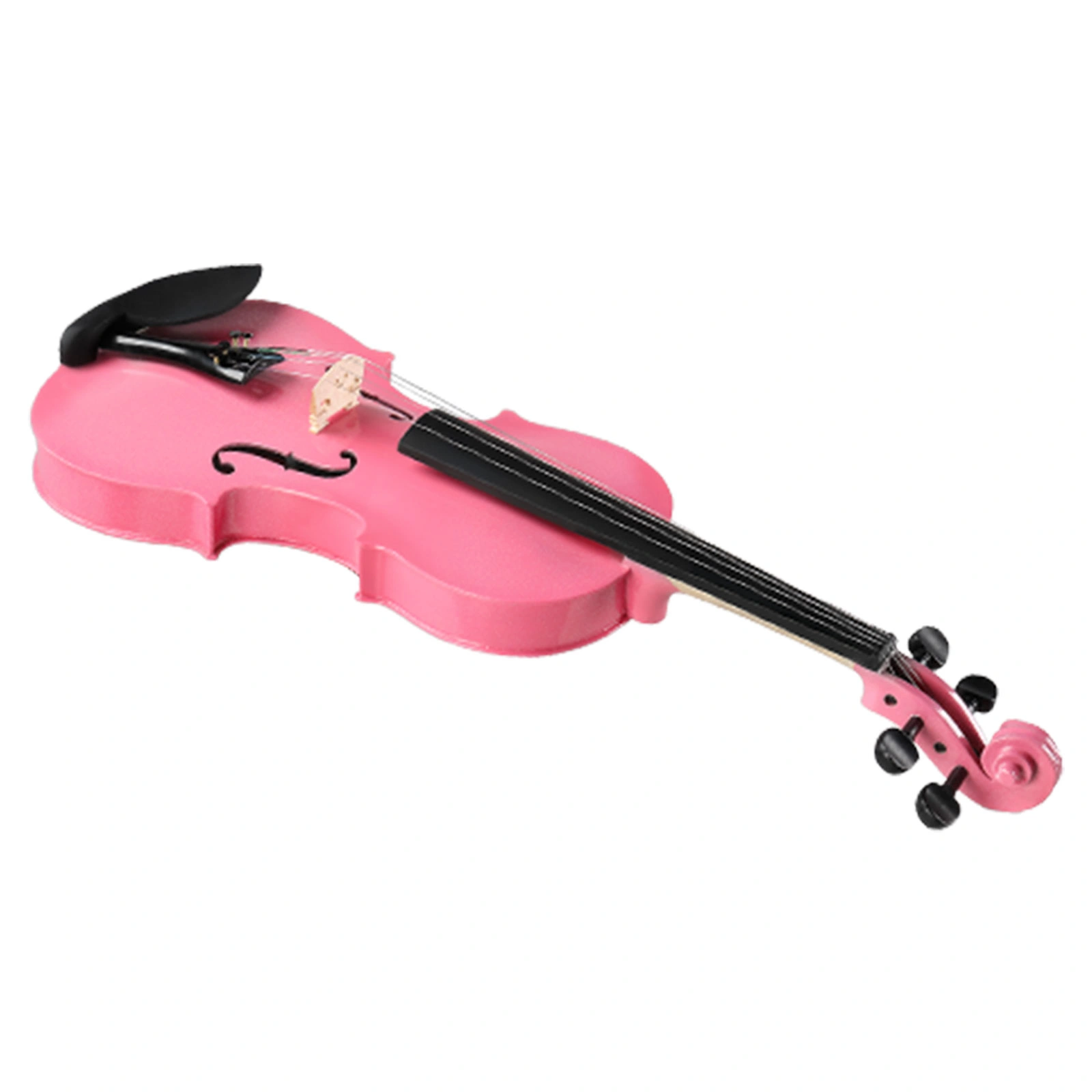 New 1/4 Acoustic Violin Case Bow Rosin Pink view 13