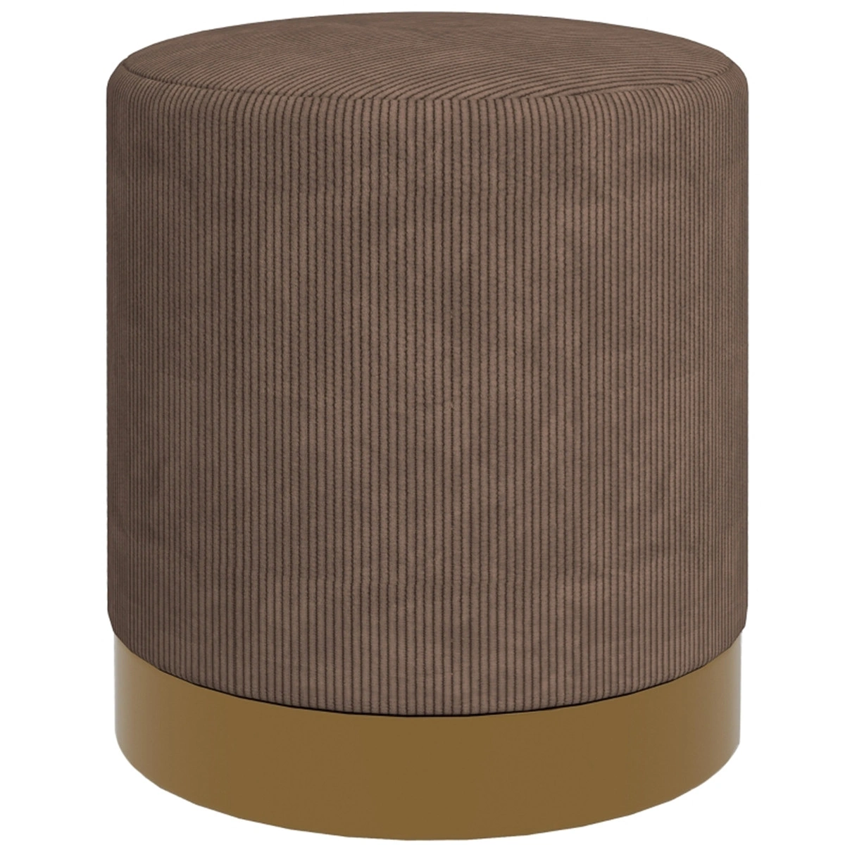 Round Ottoman Upholstered Foot Stool, Extra Large Padded Seat with Storage Compartment, Velvet Tufted Stool, Living Room Footrest, Bedroom Bench
