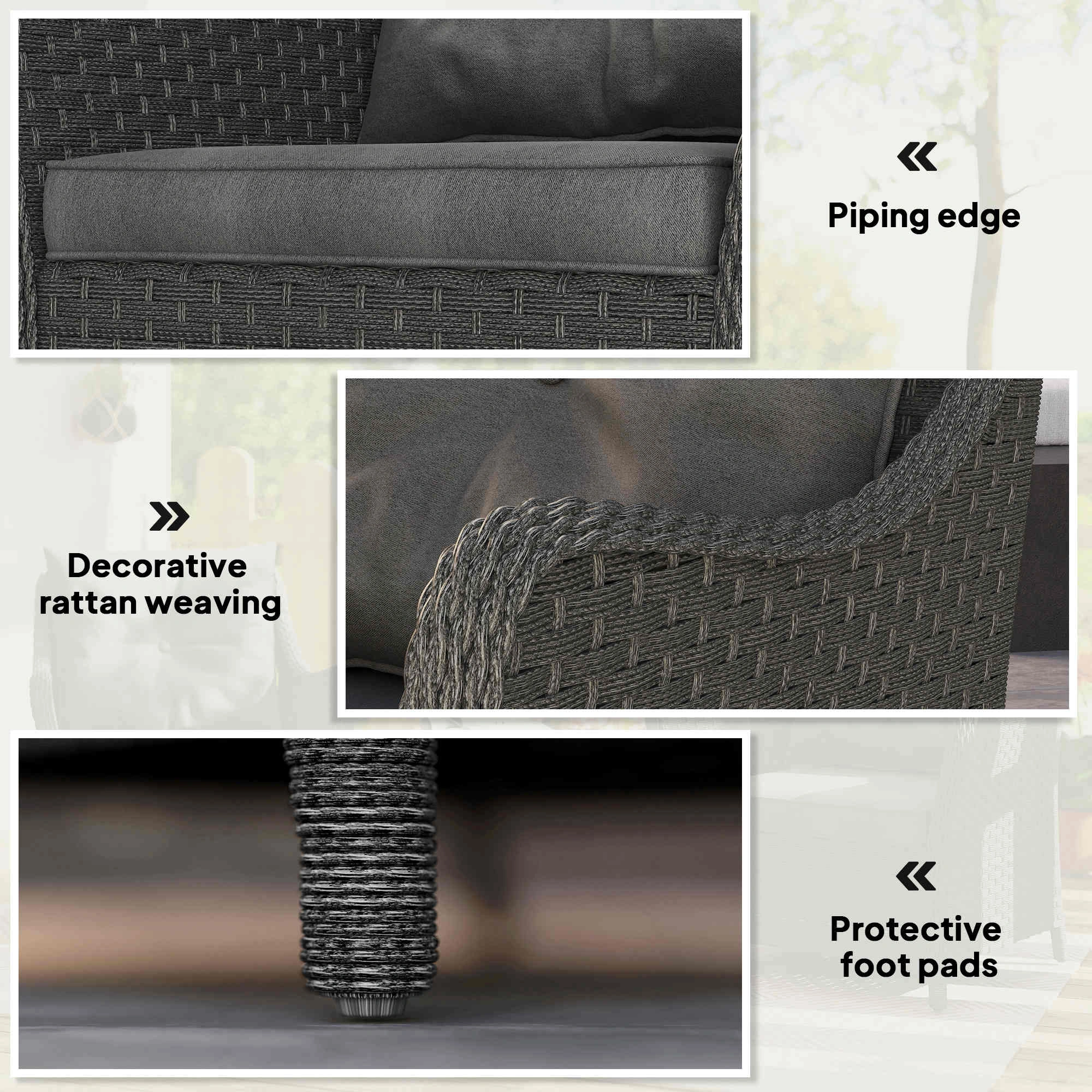 Patio Garden Chair - Durable Outdoor Dining Seating for Backyard, Porch, Lawn, Terrace view 3