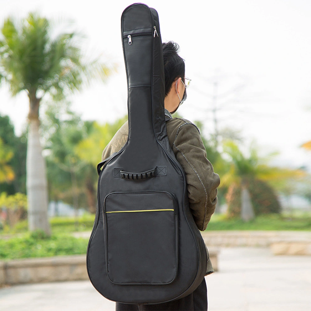 41 Inch Guitar Bag Black Padded Water Resistant Full Size Acoustic Classical Guitar Case Gig Bag
