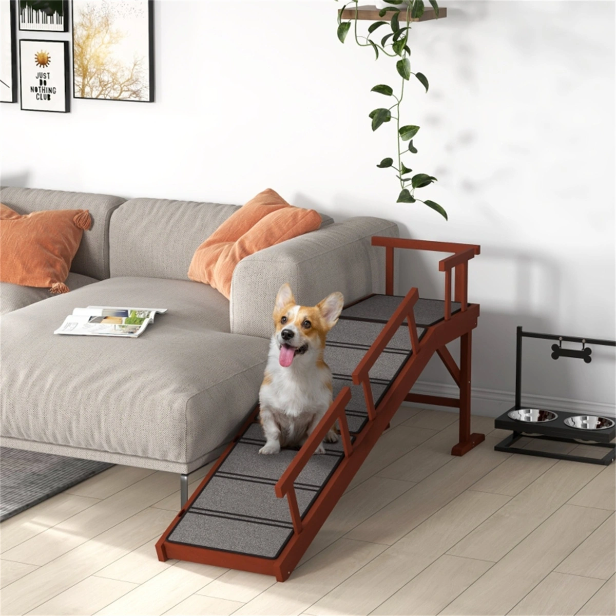 Pet Ramp for Dogs and Cats - Non-Slip Entry Stairs with Amazon Shipping view 4