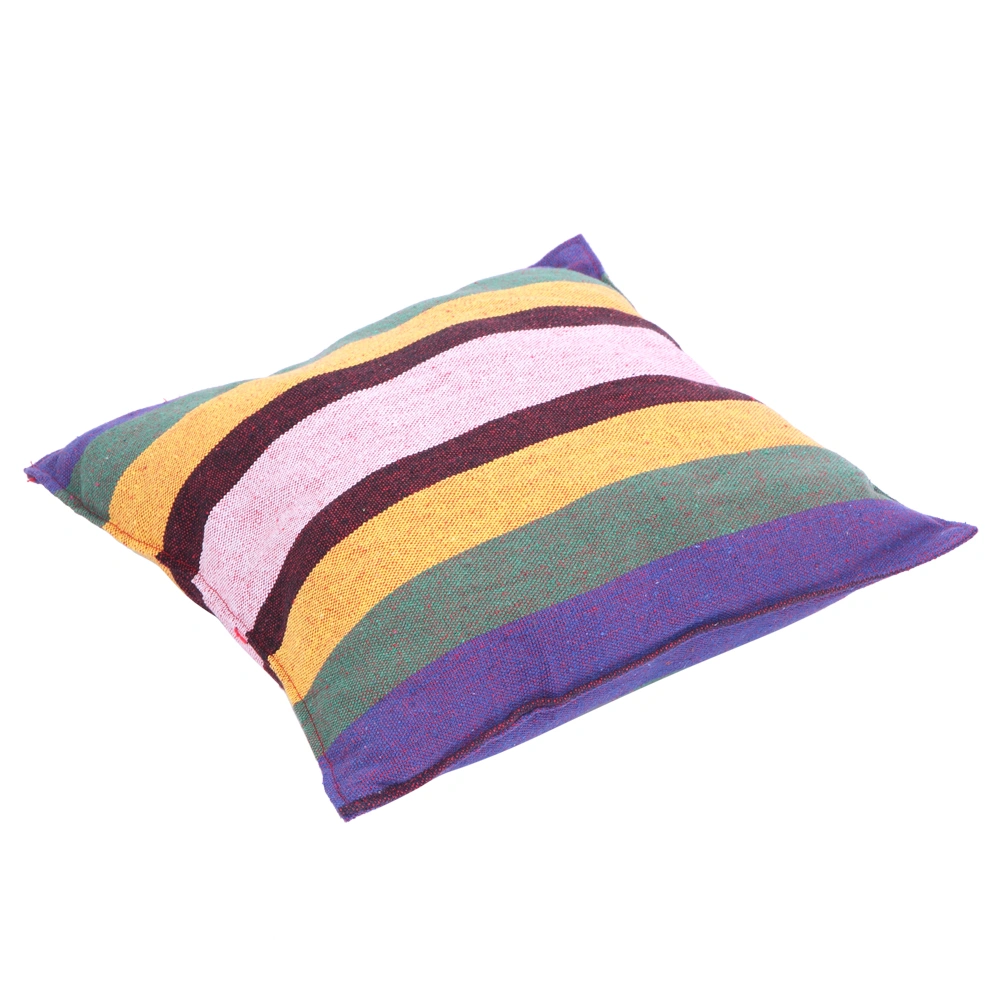 Distinctive Cotton Canvas Hanging Rope Chair with Pillows Rainbow view 15