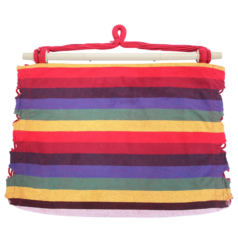 Distinctive Cotton Canvas Hanging Rope Chair with Pillows Rainbow view 17
