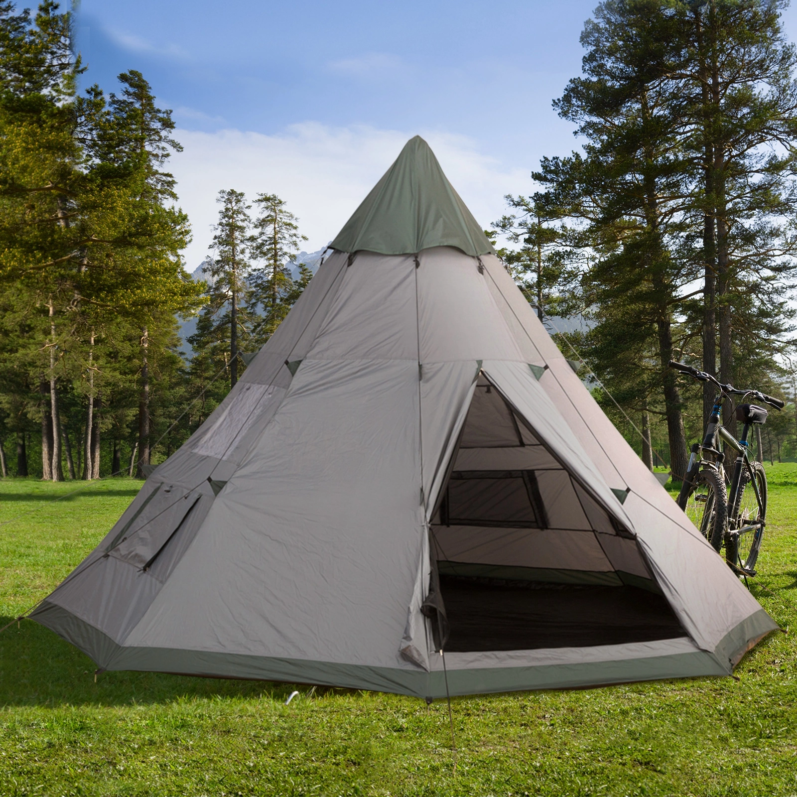 Foldable Camping Tent, Waterproof 2-3 Person Pop Up Tent with Carry Bag for Outdoor & Backpacking Use