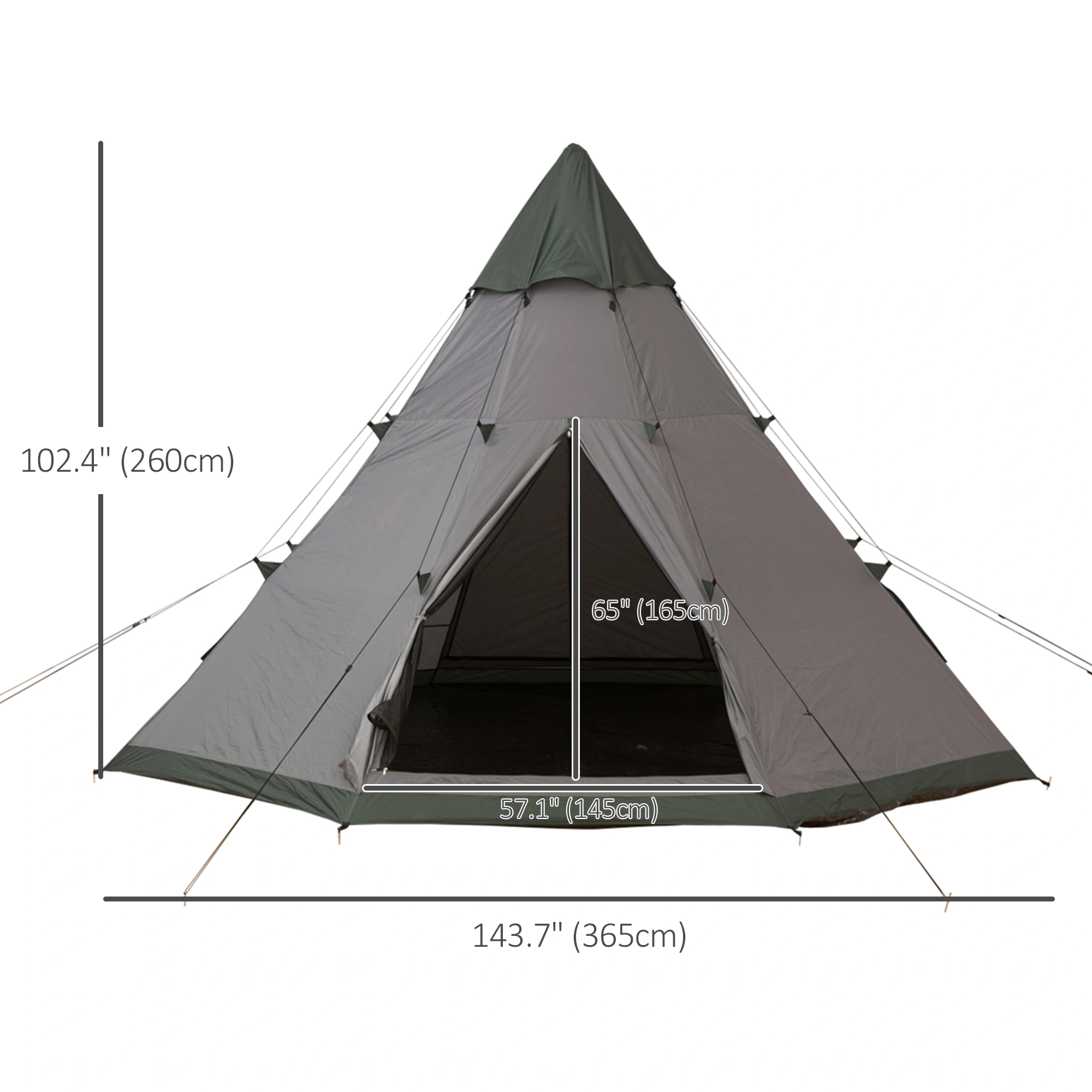 Foldable Camping Tent, Waterproof 2-3 Person Pop Up Tent with Carry Bag for Outdoor & Backpacking Use view 3