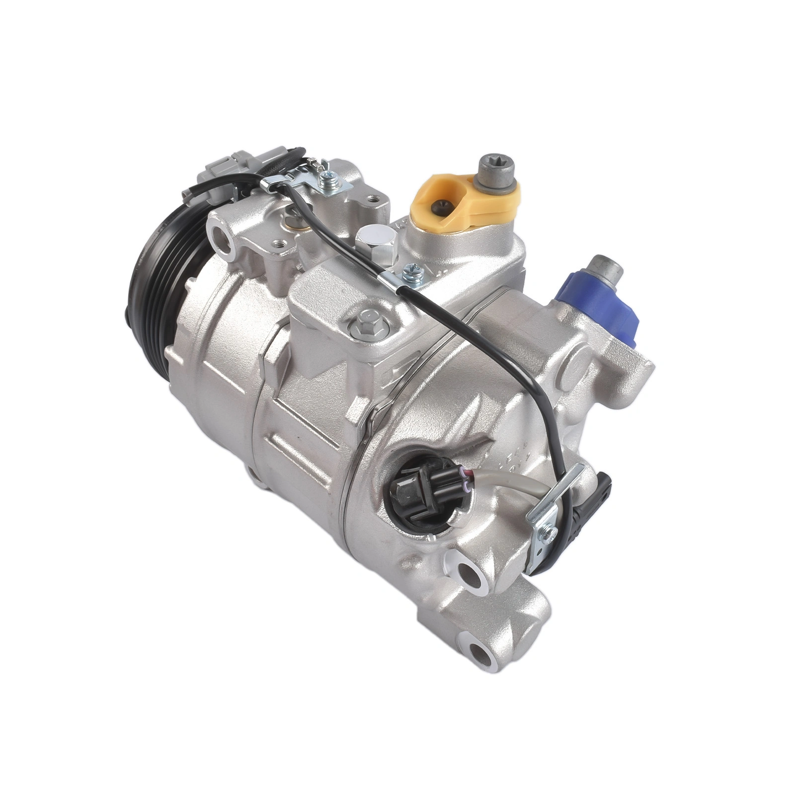 A/C Compressor w/ 4-Groove Clutch Replacement for BMW 550i 650i 750i 750Li M5 M6 X1 X3 X4 X5 X6 64509154072 view 12