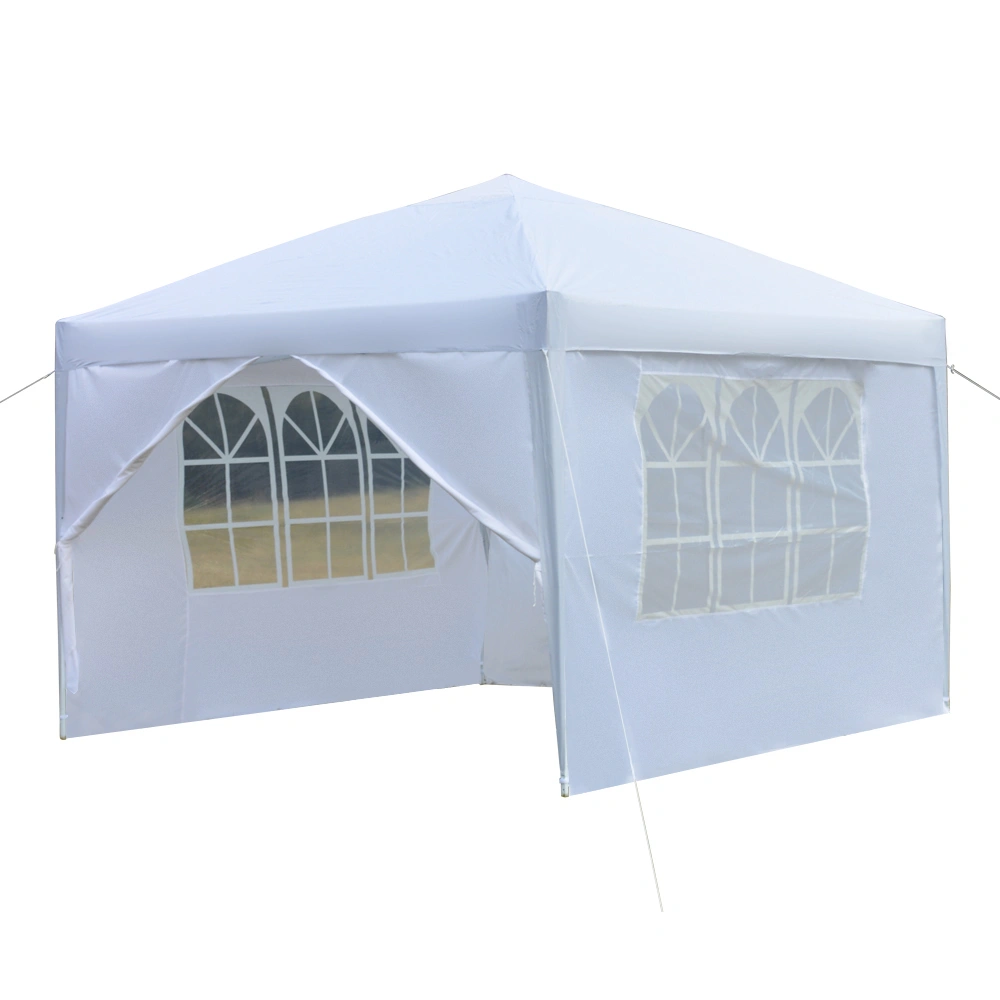 3 x 3m Two Doors & Two Windows Practical Waterproof Right-Angle Folding Tent White view 33