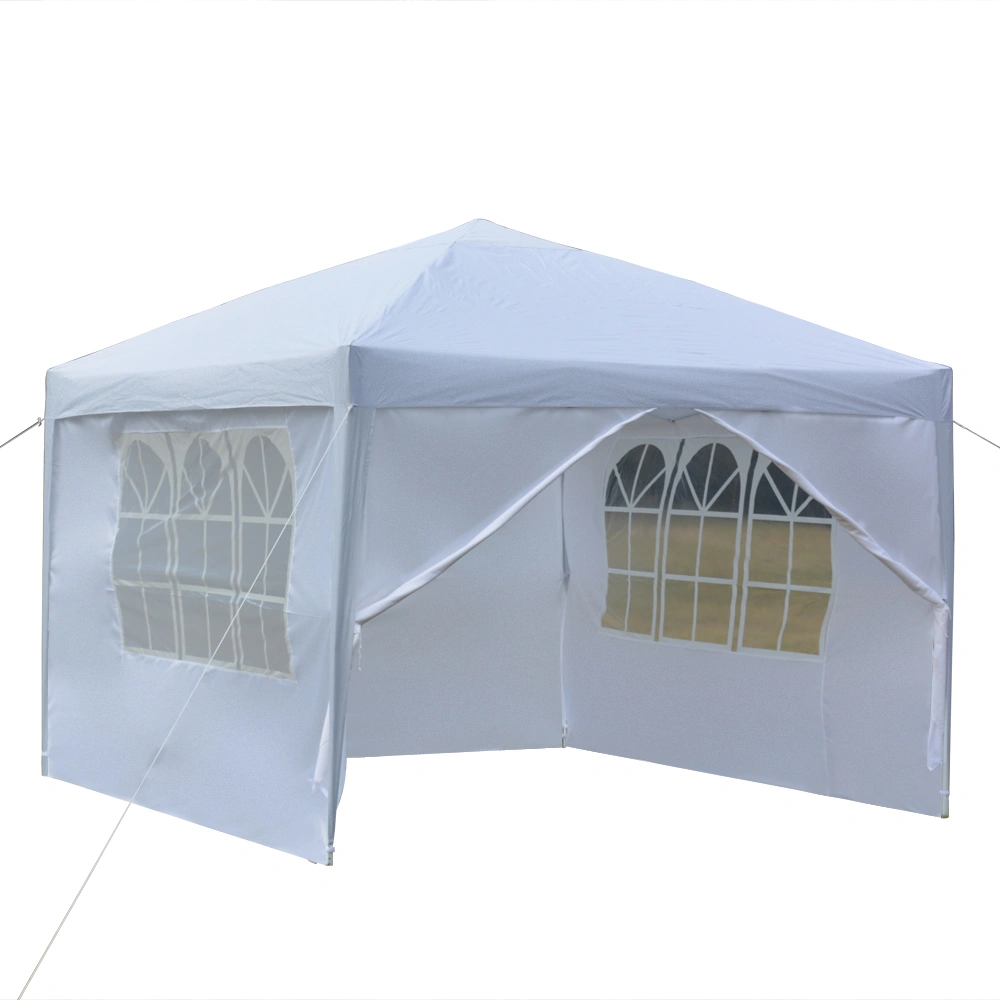 3 x 3m Two Doors & Two Windows Practical Waterproof Right-Angle Folding Tent White view 34