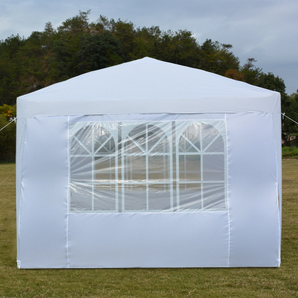 3 x 3m Two Doors & Two Windows Practical Waterproof Right-Angle Folding Tent White view 40