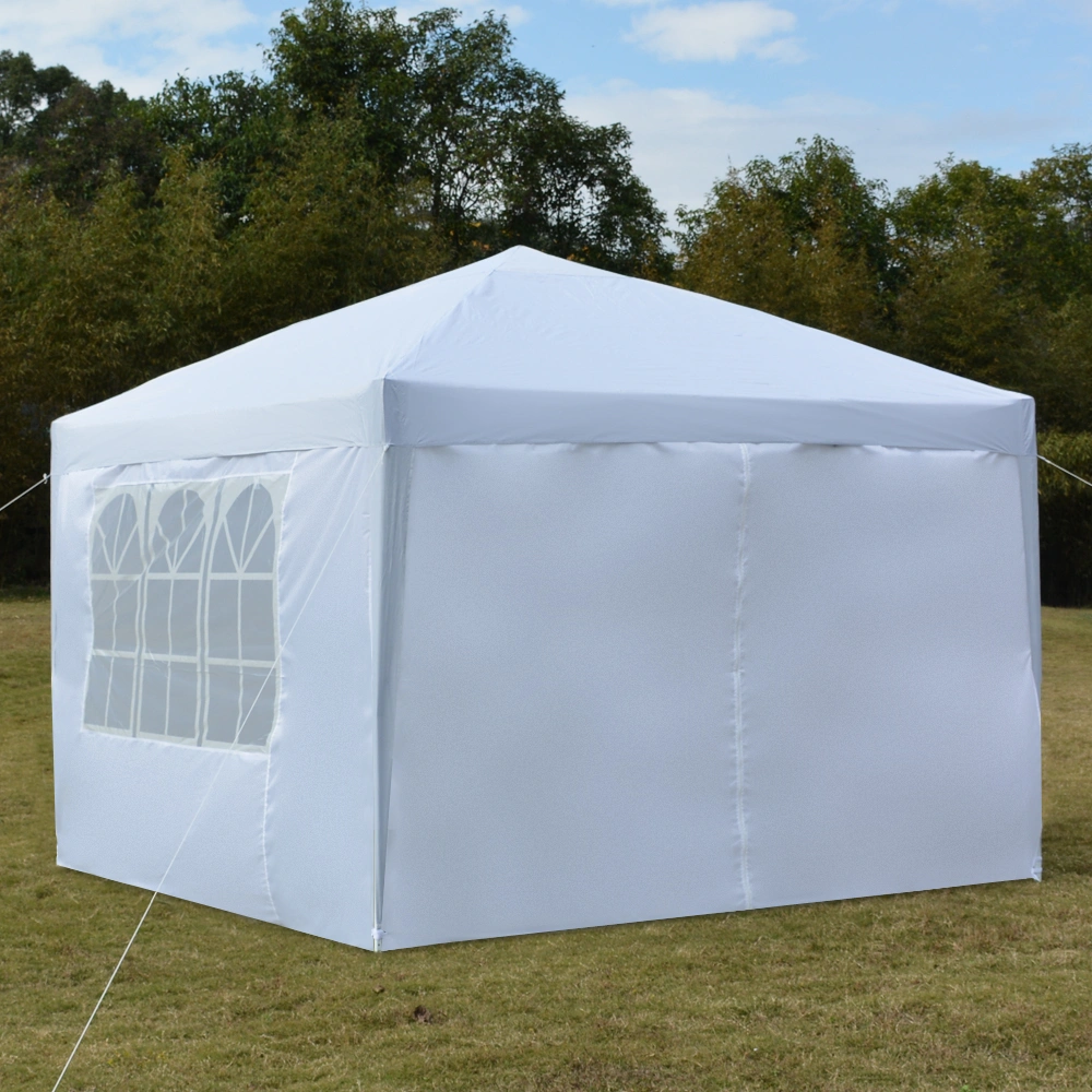 3 x 3m Two Doors & Two Windows Practical Waterproof Right-Angle Folding Tent White view 43