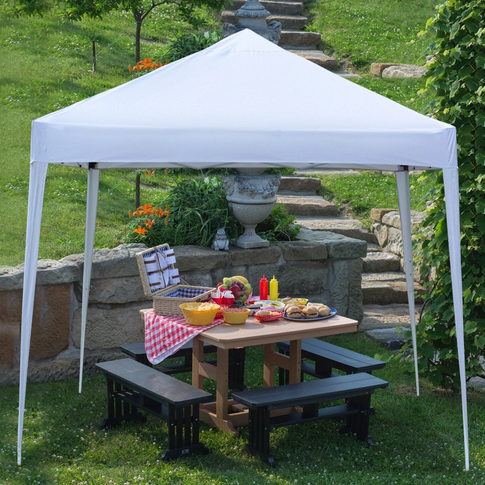 3 x 3m Two Doors & Two Windows Practical Waterproof Right-Angle Folding Tent White view 47