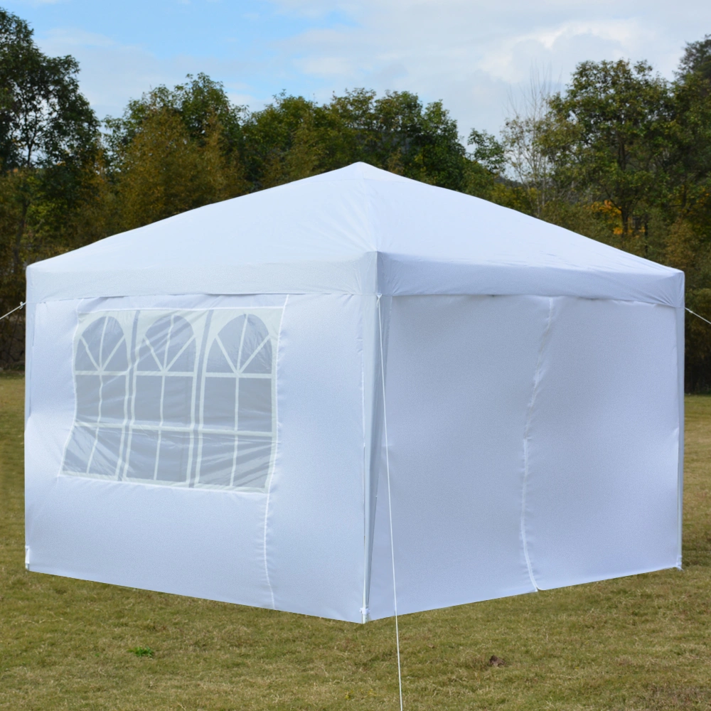 3 x 3m Two Doors & Two Windows Practical Waterproof Right-Angle Folding Tent White view 50