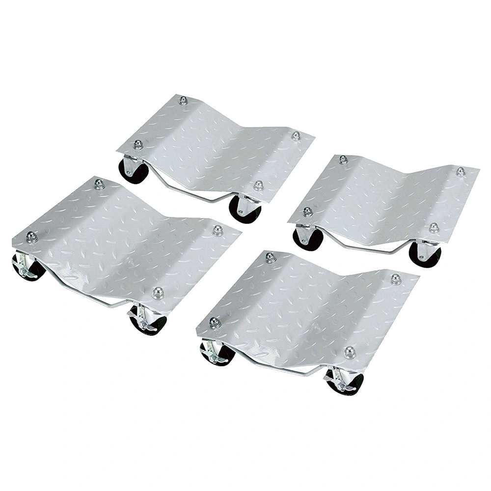 4pcs 3" Car Wheels Dolly Silver view 3