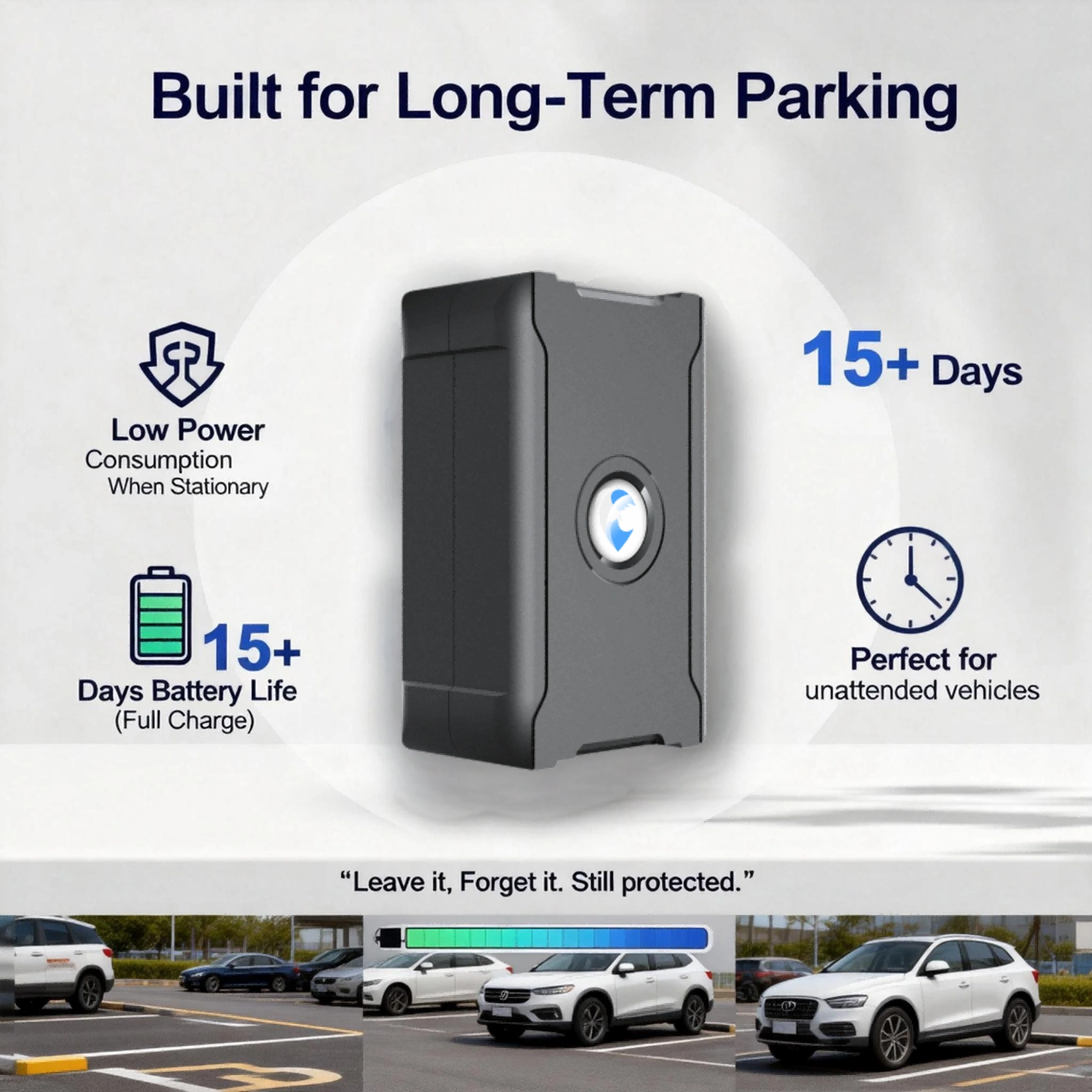 GPS Car Tracker | Real-Time Vehicle Locator Anti-Theft | IoT SIM | Vibration & Geo-Fence Alarm | 15+ Days Battery view 4