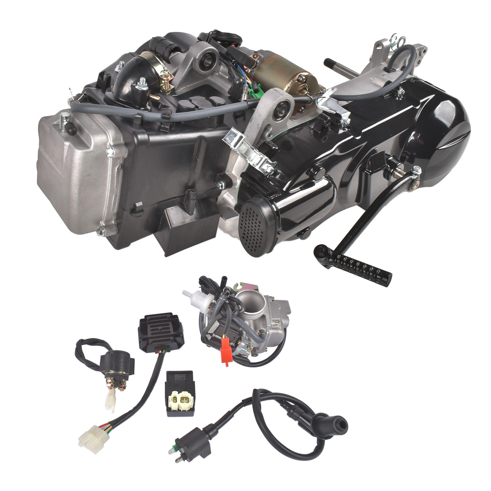 Complete Engine 150CC 4-Stroke fit for GY6 Scooter Dirt Bike Motor Short Case view 2
